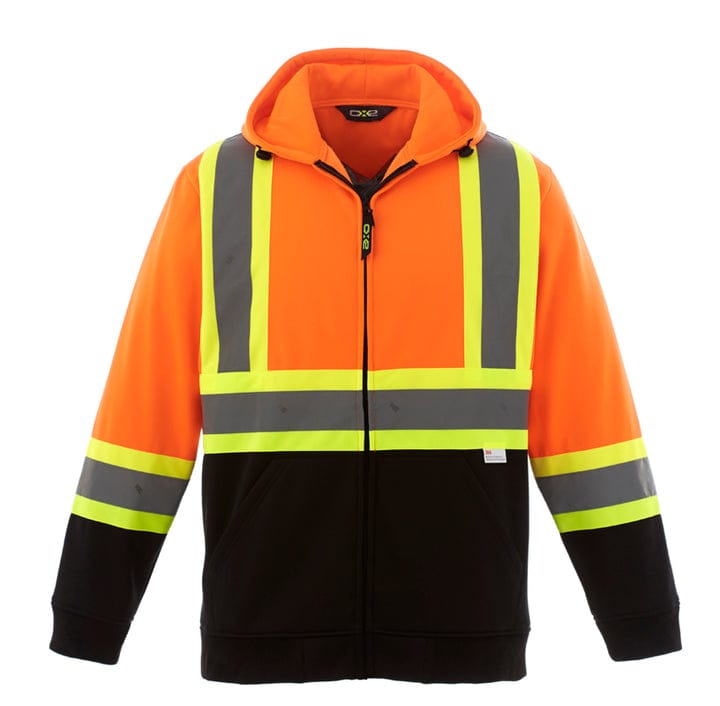 CX2 - L00682 - Chandail à capuchon zip - Hi-Vis