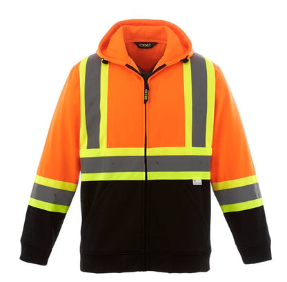 CX2 - L00682 - Chandail à capuchon zip - Hi-Vis