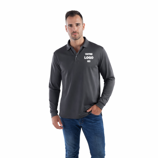 CX2 - S05737 - Polo Mesh Piqué à Manches Longues pour homme