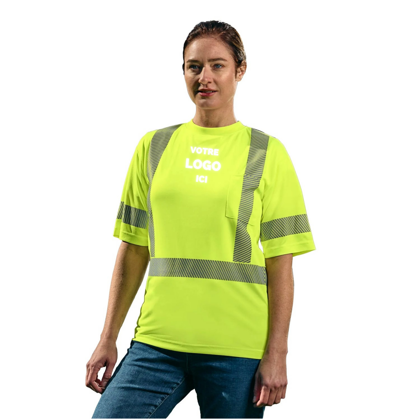 S05980 - LUMEN - T-Shirt Haute Visibilité à Bandes Segmentées