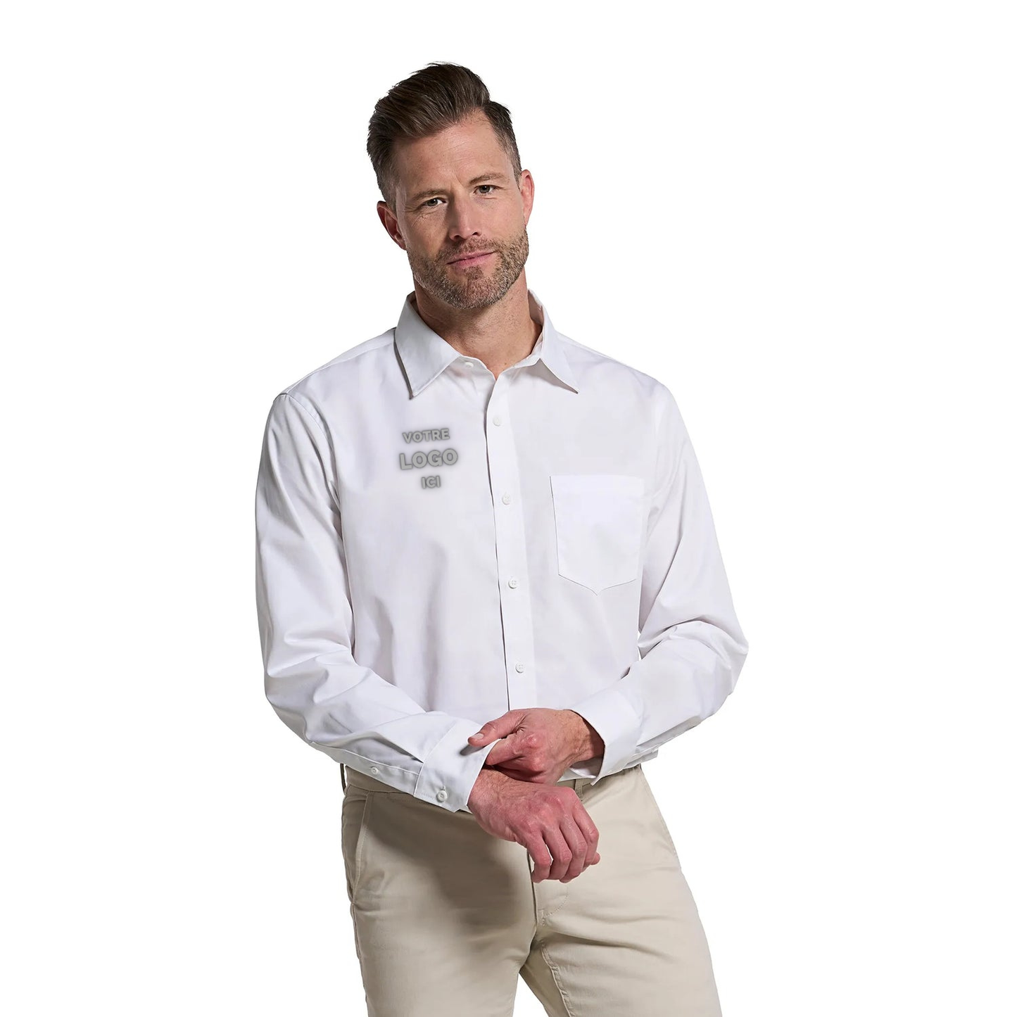 CX2 - S04600  - Homme Poly-Cotton - Chemise