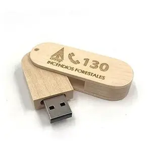 Autres articles promotionnels : Clé USB en bois