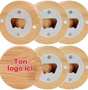 Décapsuleurs : Aimant en bois
