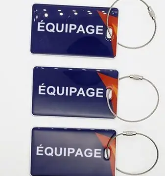Étiquettes à bagages : Dôme époxy