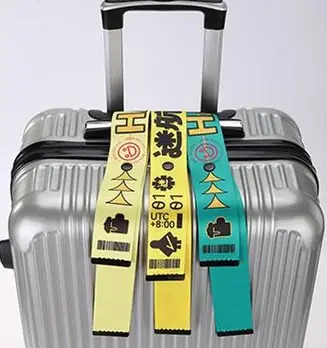 Étiquettes à bagages : Tissu